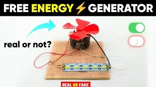 How to make free energy generator with dc motor (self rotating dc motor) real or fake? | Amit Tech