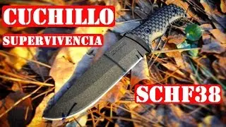 Schrade SCHF38 - Cuchillo De Supervivencia - El Tanque De Los Cuchillos