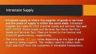 Interstate and intrastate supply under GST for MDU,KU,DU and other universities