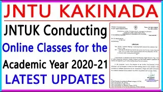 JNTUK Conducting Online Classes for the Academic Year 2020-21/SaI Info Zone/.