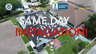 Roof Damage in Ruskin & Tampa After 80+ MPH Winds! FULL REPLACEMENT! TOP RANK ROOFING FLORIDA!
