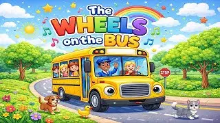 Wheels on the Train Go Round Round Round 🚂🎵 | Kids Train Song | Preschool Fun