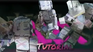 C&oacute;mo hacer a jinx arcane tutorial papercraft versi&oacute;n Minecraft