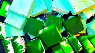💚Green Color and Reformed GymChalk | Crunchy | ASMR | Satisfying by@ASMRgymchalkIndonesia💚