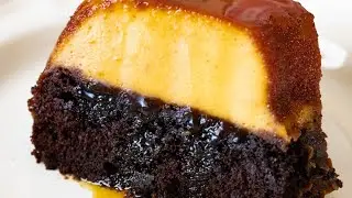 Como hacer chocoflan quesillo alto caramelo desmoldante receta san Valentin easy recipe vende postre