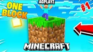 Minecraft One Block Series | Part 1 | AG Playz 