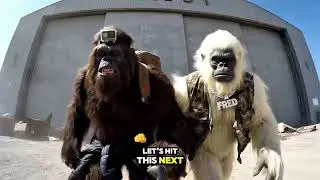 Bigfoot and yeti raid Area 51😳😳