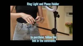 Overhead Camera Mount with Selfie Ring Light and Phone Holder, 10