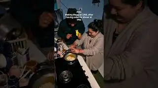 Maggi: Official sponsor of midnight cravings🍜 #cooking #couple #youtubeshorts #comedy #love #maggi