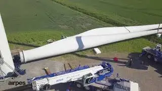 Airpes | Craneless Wind Turbine Rotor Blade Exchange System 4k