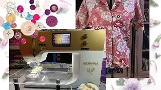 Glorious Buttonholes and Buttons with my Bernina
