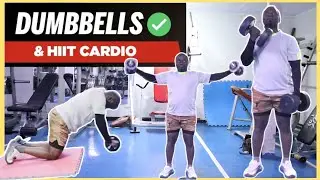 HIIT Dumbbells & Cardio Workout at Home