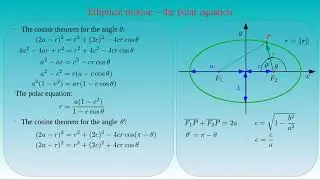 Elliptical motion in kinematics
