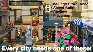 Магазин LEGO 40305 | Обзор и размещение Speed ​​Build в MOC City
