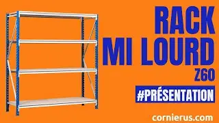 Rayonnage mi lourd : Robuste, polyvalent et facile &agrave; assembler ! Rack Mi Lourd Z60 RayonnageNeuf.com