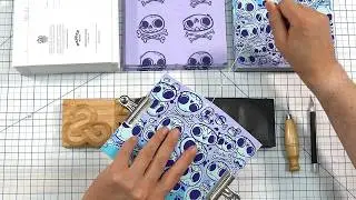Making a spooky Halloween journal | ASMR | no talking | relaxing sounds