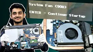 System Fan 90b Error HP - How To Fix | My Laptop Automatically Turns Off | How To Clean Laptop Fan