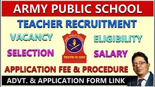 ARMY PUBLIC SCHOOL II TEACHER RECRUITMENT 2026 II TEACHING JOB I PGT I TGT I PRT I APS Binnaguri