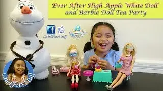 Ever After High Apple White Doll and Barbie Doll Tea Party