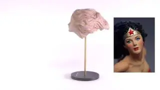DC DYNAMICS STATUE WONDER WOMAN WAX HEAD MASTER SCULPT BY TIM BRUCKNER