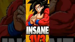 INSANE 1V3 WITH ULTRA SSJ4 GOKU ☠️🔥🔥 #dbl #dragonballlegends #dblegends #shorts