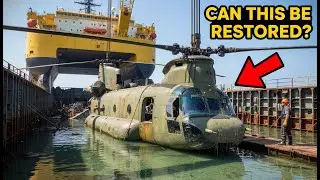 CARGO SHIP RECOVERY Found an Abandoned CH 47D in a Sunken Aircraft Transport SEO