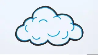 How to Draw a Cloud |Super EasyStep-by-Step Tutorial!