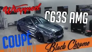 fostla.de - Nur Chrom funkelt so! - Mercedes C63 S AMG Coup&eacute; in BLACK-CHROM