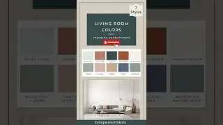 🌟 Trending Living Room Color Combinations | Modern, Cozy & Sustainable Design Palettes #shorts