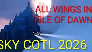 ISLE OF DAWN ALL WING LIGHTS #sky #skychildrenofthelight #skycotl 