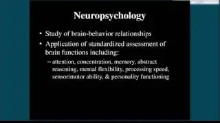 Forensic Neuropsychology: Essential Information to Know