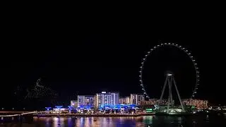 Spectacular drone show in Dubai#3, JBR