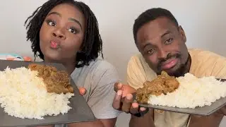 Read my lips challenge | eggplant with white rice