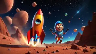 Two Little Rockets Fly to Mars | Counting and Space Adventure | Nursery Rhymes and Educational Songs