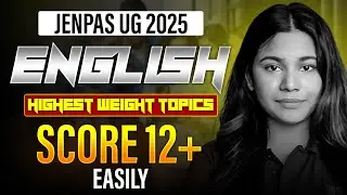 JENPAS UG 2025 English ✨Game Changer Topics 📚 |Most Important for JENPAS Exam |LET&rsquo;S IMPROVE Nursing