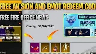 FFPL redeem code rewards | free character , emote , ak gun skin | in free fire
