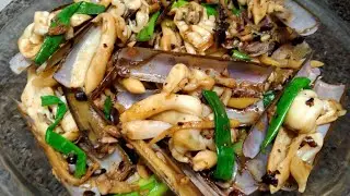 KERANG BAMBU TUMIS TAOSI || stir fried bamboo clams with black bean souce
