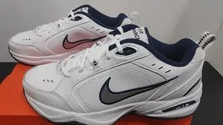 Quick Look : Nike Air Monarch IV White Metallic Silver