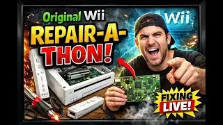 Wii NINTENDO CONSOLE REPAIR A THON, SNOWED IN LETS GET IT!