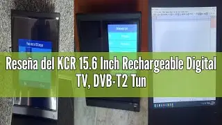 Rese&ntilde;a del KCR 15.6 Inch Rechargeable Digital TV, DVB-T2 Tuner, with Network Cable and 12 Volt Charg