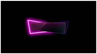 No text neon black screen border