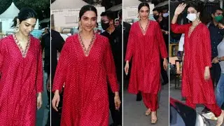 Deepika Padukone Looks Drop Dead Gorgeous In Her Red Suit | Deepika Padukone Hot Look | Sooper Info