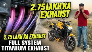 2.75 LAKH ka Exhaust? 😱 Kawasaki Z900 Austin Racing Full System Titanium |