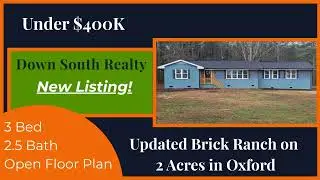 Updated Brick Ranch on 2 Acres in Oxford NC | 6561 Huntsboro Rd