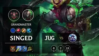 Singed Jungle vs Sejuani - EUW Grandmaster Patch 10.16