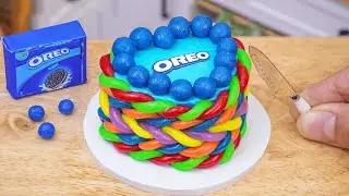 Sweet Miniature Rainbow Chocolate Cake Decorating With Pop It Candy 🌈 Miniature Cake Decorating