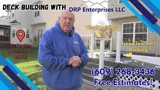 Trex Clamshell w/ Vinyl Railings Deck Build in Burlington Township, NJ 08016 | DRP Enterprises