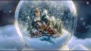 A Village Inside a Snow Globe ❄️ Cinematic Holiday Ambience