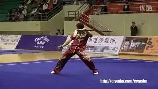 2016年全中国武术套路冠军赛（传统项目）男子醉剑 ： 彭傲枫（上海）第一名