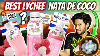 We Found the Best LYCHEE Drink in India!? 🍒😍 PRAN vs Mogu Mogu vs Paper Boat vs Poko Loko!
